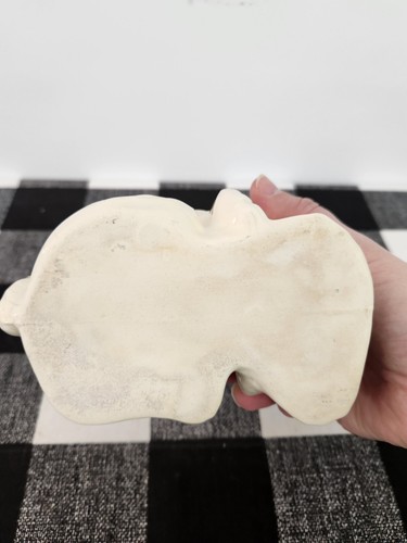 Vintage Glazed Ceramic Off White Cocker Spaniel Dog Planter. - Picture 8 of 24