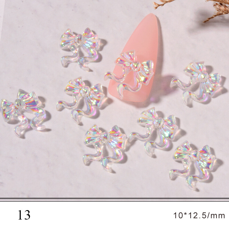 Nagelkunst-Strasssteine & Harzschleifen – 3D-Nagelanhänger Für Nailart, Verschiedene Stile, Inkl. 2 Aufbewahrungsboxen