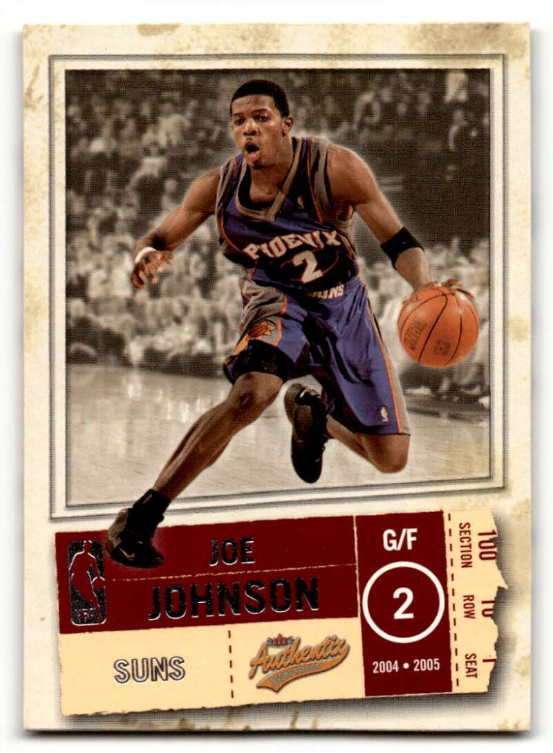 2004 Fleer Authentix #39 Joe Johnson Phoenix Suns Basketball Cards