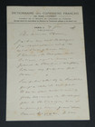 Henry LYONNET, écrivain - LETTRE AUTOGRAPHE SIGNÉE À Henri CHENU, 1927