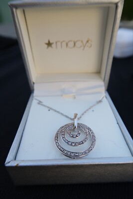 macys swirl kette 925 sterling silber