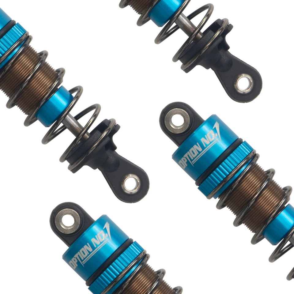 Juego de amortiguadores de aceite de aleación de aluminio para piezas Tamiya TT-01 / TT-02 RC Foto 2 de 4