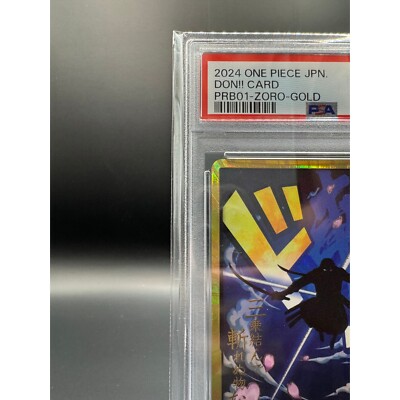 PSA 10 DON !! CARD PRB01 ZORO GOLD Japanese 2024 ONE PIECE GEM MT