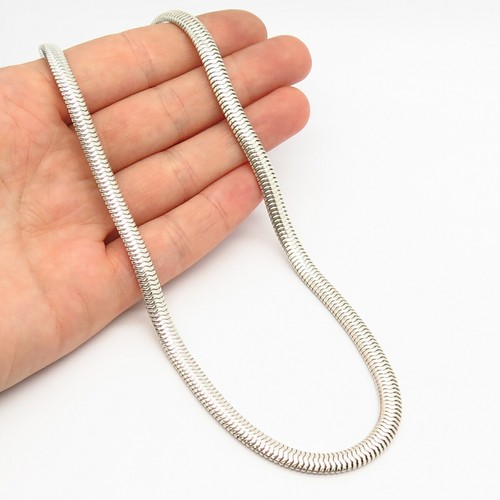 925 Sterling Silver Flat Snake Chain 