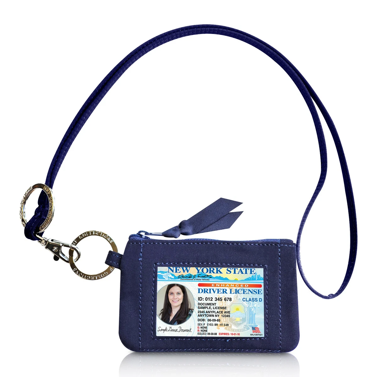 Zip ID Case with Lanyard Badge ID Holder ID Wallet with Lanyard