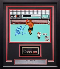 Mike Tyson Signed Framed 11x14 Nintendo Punch-Out!! Photo NES Controller Beckett