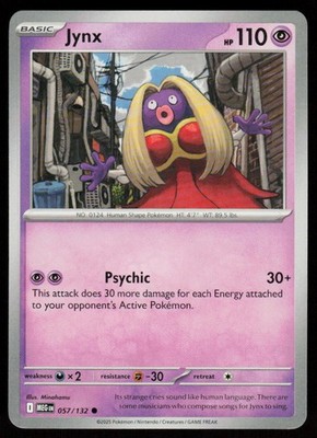 Jynx 057/132 Common Mega Evolution Pokemon Near Mint
