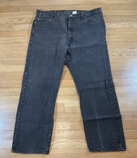Vintage 90s Levi  s 505 Straight Leg Jeans Men  s 38x28 Black Fade Made In Mexico