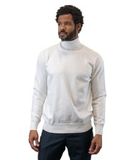 Men's Turtleneck Sweaters Regular-Fit White