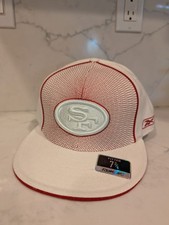 San Francisco 49ers NFL Reebok Retro Size 7 3/4 Fitted Hat Red Stitching