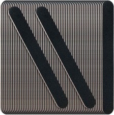 60 Pack Nail Files, Black 100/180 Grit Double Sides Emery Boards