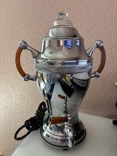 Vintage Art Deco Continental Silver Co Cofee Percolator Bakelite Handles 