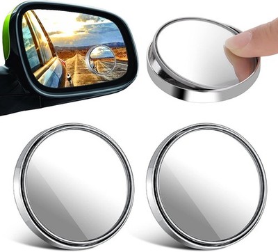 TIESOME 2Pcs Toter Winkel Autospiegel 360° Rotate einstellbare HD konvexes Glas