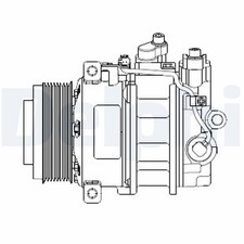 DELPHI Kompressor Klimaanlage CS20378 für MERCEDES GL KLASSE W164 V251 W251 X164