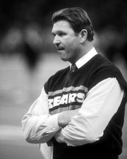 649113 Coach Mike Ditka Football Hof Wall Print Poster