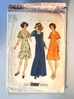 Vintage 70s Simplicity 6613 Sewing Pattern Misses' Dress  Size 40-42 UNCUT FF