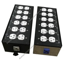 1pcs 6 Channel Edison Box with Powercon in and Through Out
