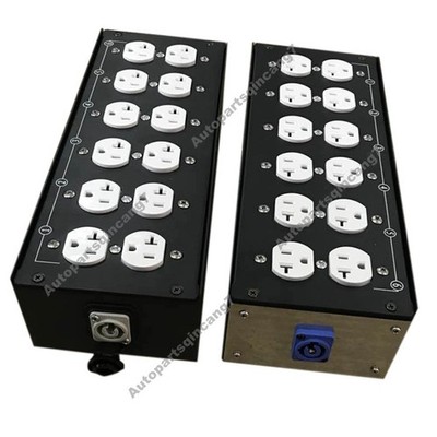 1pcs 6 Channel Edison Box with Powercon in and Through Out