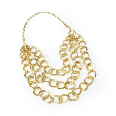 Goldkette Halskette Hip Hop Kette Mr Bling Kostüm Rap Kostüm Accessoire
