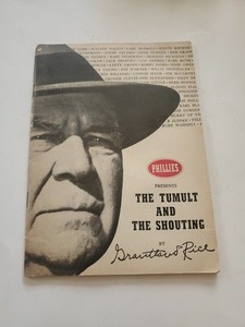 The Tumult and the Shouting: My Life in Sport by Grantland Rice 1954 Paperback