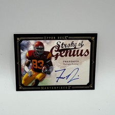 2008 Upper Deck Masterpieces Stroke of Genius Fred Davis #37