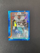 2025 Topps Chrome Football Ollie Gordon II Rc Rookie Auto Blue Lava 044/150 BRSH