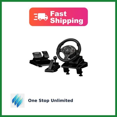 NBCP 900° Racing Wheel with Pedals, 11'' Wheel for PC Truck SimulatorAdjustabl...