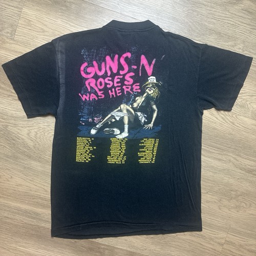 Vtg Guns N Roses 1987 Appetite For Destruction Banned Graphic Tour T-Shirt M USA