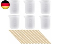 6 StüCk Silikon Messbecher 100Ml Mischbecher Antihaft Mischbecher (7X 6.5X