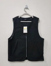 Nike Jordan Essentials Vest Black HF9327-010 Zip Utility Pockets Mens Size Small