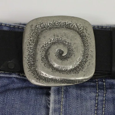 Gürtelschnalle Schnecke Silber Rustikal Buckle Gürtel-Schnalle Wechselschließe - Bild 1 von 4