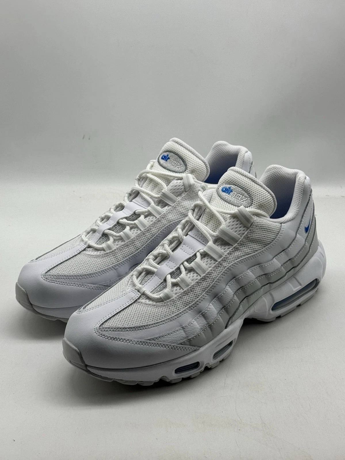NIKE Air Max 95 Uomo Bianco Blu Foto Taglia 9.5 UK 44.5 EU HF0121 100