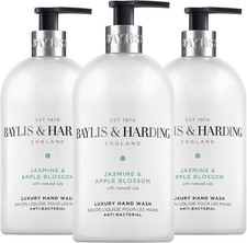 Baylis & Harding Jasmine and Apple Blossom Anti-Bacterial Hand Wash, 500 ml X3 6.66 per litre