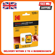KODAK 128GB Class 10 UHS-I U1 MicroSDXC Card with Adapter 10x 128GB, Yellow
