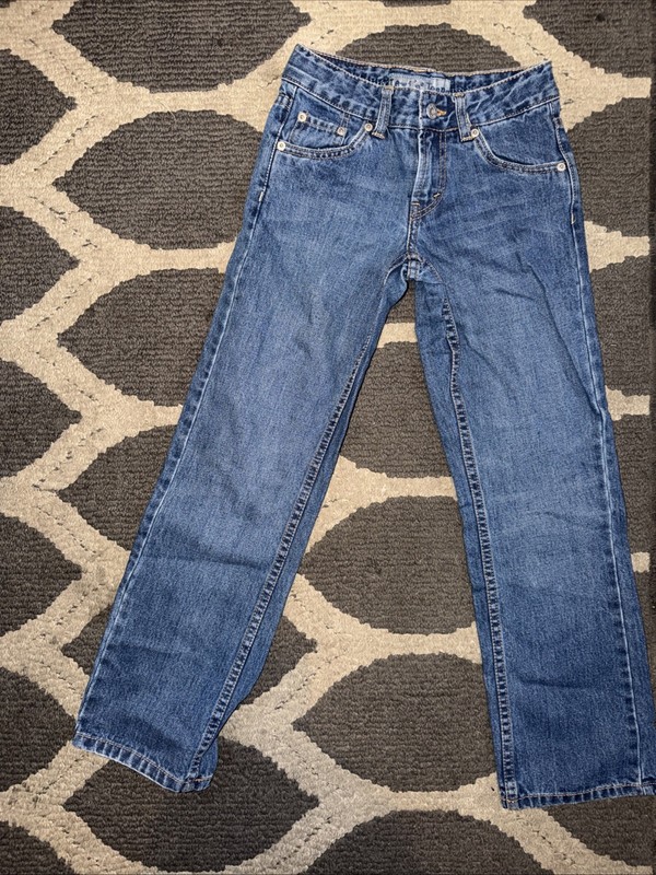 Levi’s Dark Wash Flared Adjustable Waist Blue Jeans Pants Girls Size 8