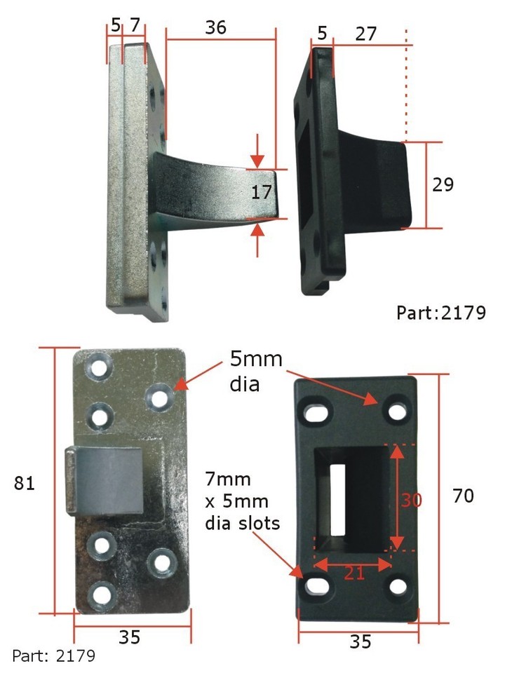 Upvc Door Hinge Protector Dog Bolt Claw Anti Jemmy Part | eBay UK