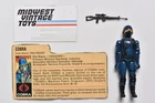 Vintage GI Joe -1982 COBRA SOLDIER Straight Arm w/ Filecard-100% Complete-Hasbro