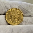1914 US $10 Indian Gold Piece AU + Details (Cleaned)