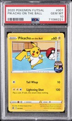 Pikachu on the Ball 001/005 Pokemon Futsal Promo