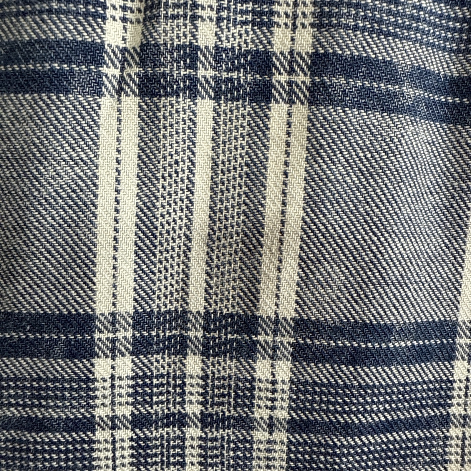 Art Class Boys' Flannel Button Down Shirt 10-12 M NWT Blue & White Nice