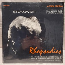 👂Stokowski Rhapsodies Liszt Enesco RCA Victor Red Seal Living Stereo LP Shrink 👂Stokowski Rhapsodies Liszt Enesco RCA Victor Red Seal Living Stereo LP Shrink