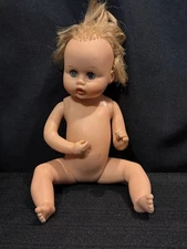 Vintage 1964 Deluxe Reading Tiny Tears Baby Doll 7” Blonde Hair