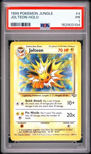 Jolteon (Unlimited) graded PSA 1 for sale on eBay