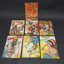 Lotto di 6 fumetti Albi dell'intrepido e una 1° pagina, 1952.Condizioni mediocri