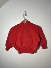 Kanye West YZY Gap Double Layer Hoodie Kids Unisex Size XS 4-5 Red Heayweight