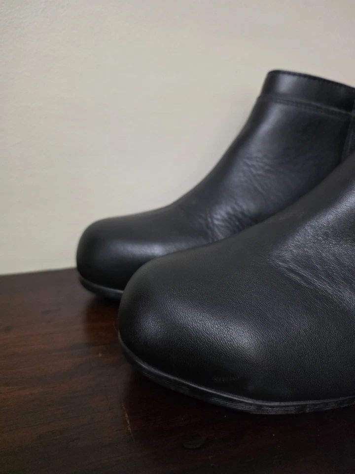 Botines de seguridad Rockport Works Carly para mujer 9W negros punta redonda de aleación  Foto 4 de 4