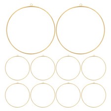12 Pcs Dream Catcher Round Ring Wreath Frame Metal Embroidery Hoop