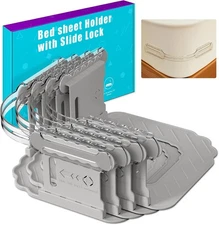 Alwenid Bed Sheet Holders are designed to securely fasten fitted bedsheets t