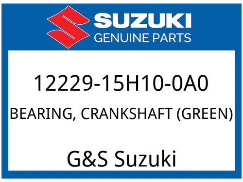 BEARING,CRANKSHAFT (GREEN)