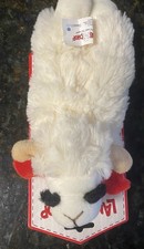 Multipet Lambchop Plush Squeak Toy Mini for Pets, 6-Inch...